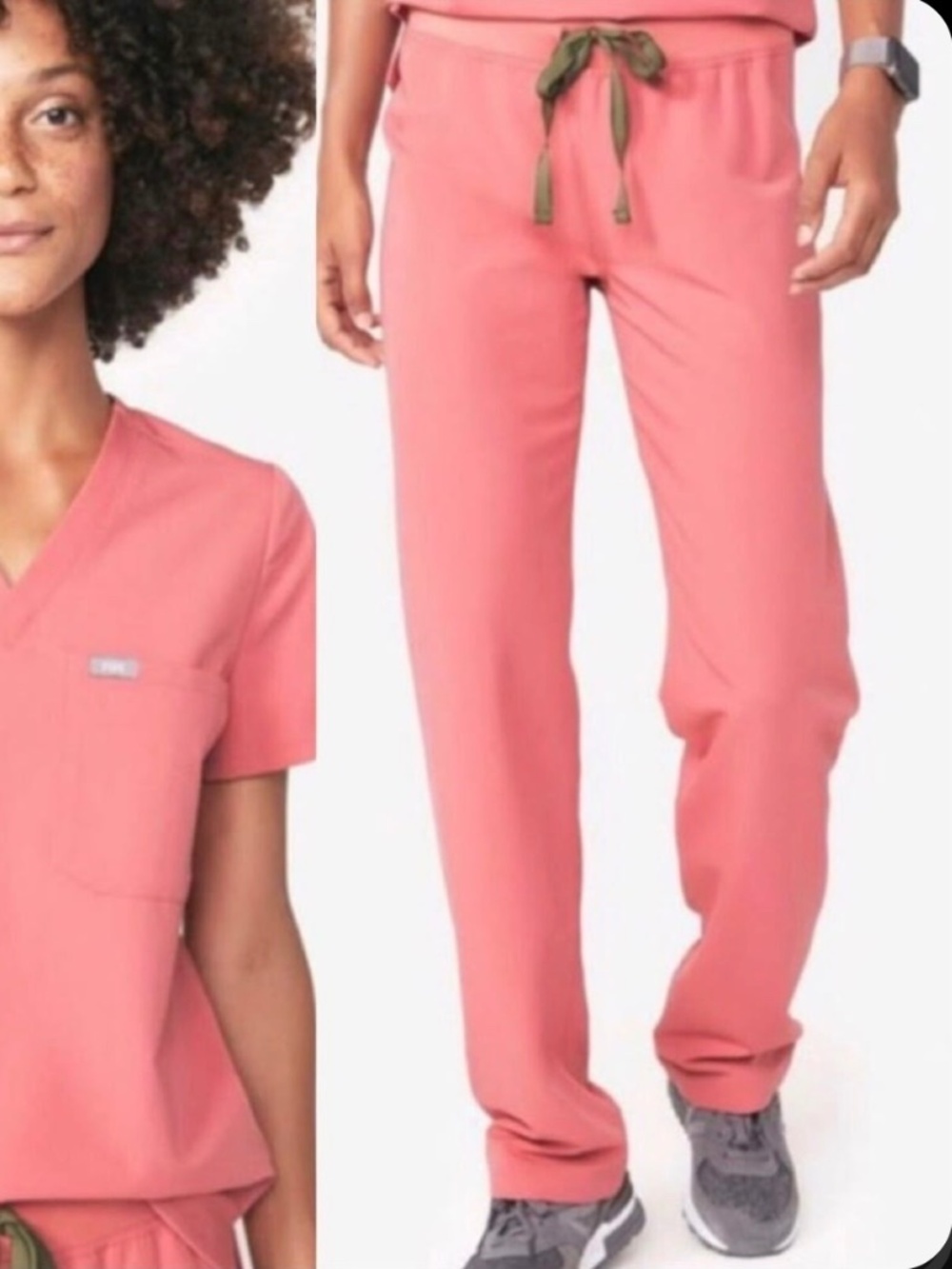 Figs LIMITED EDITION Beat It Pink Color Kade Pants- Small Tall